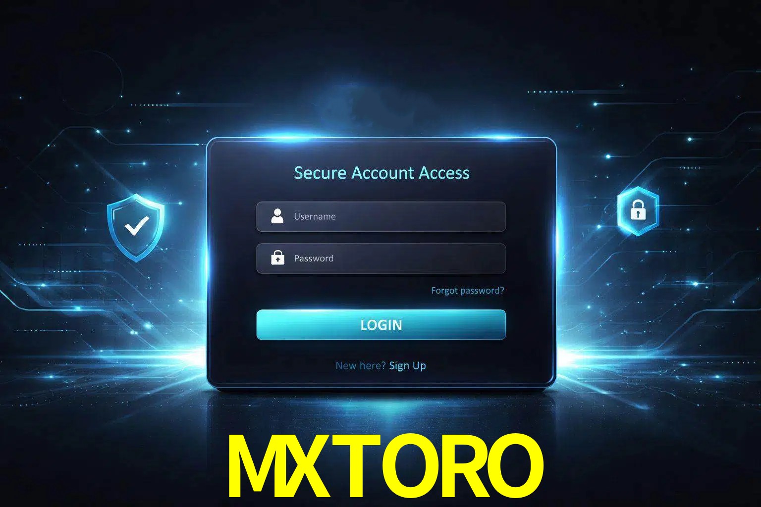 Pantalla de inicio de sesión de cuenta MXTORO para usuarios en México